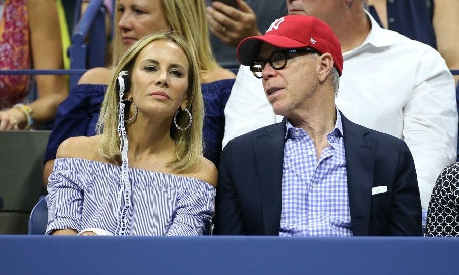 Tommy and Dee Hilfiger took a break from fashion week and showed their matching support during the men's final.
Photo: Dee