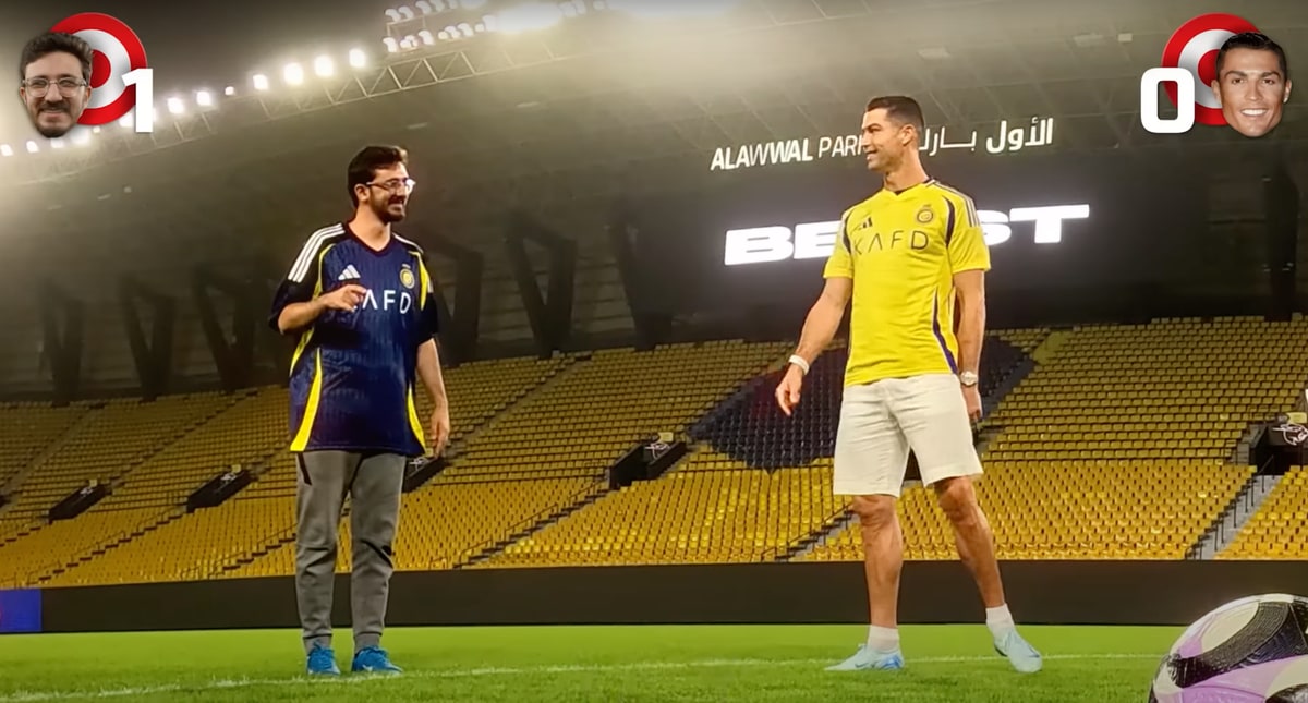 Cristiano Ronaldo also Competed, Losing the $1 Million Challenge to a Fan 