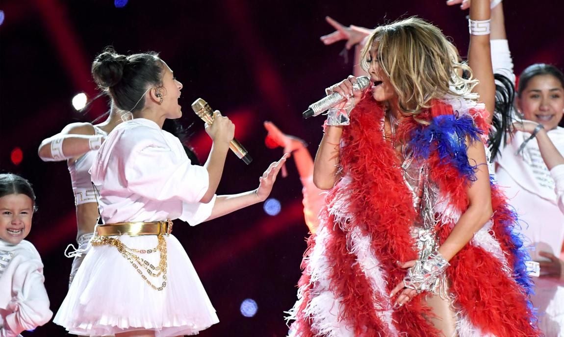 Emme also joined her famous mom on stage at the 2020 Super Bowl Halftime show