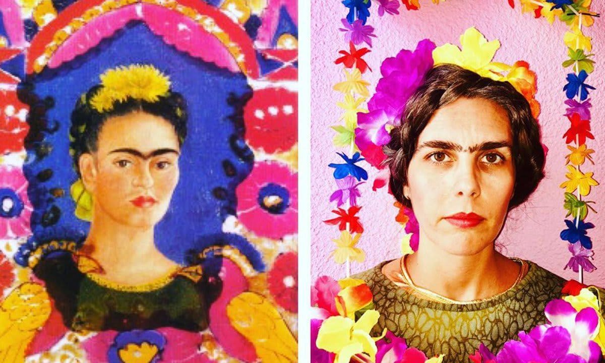 Getty Museum Challenge Frida Kahlo imitation