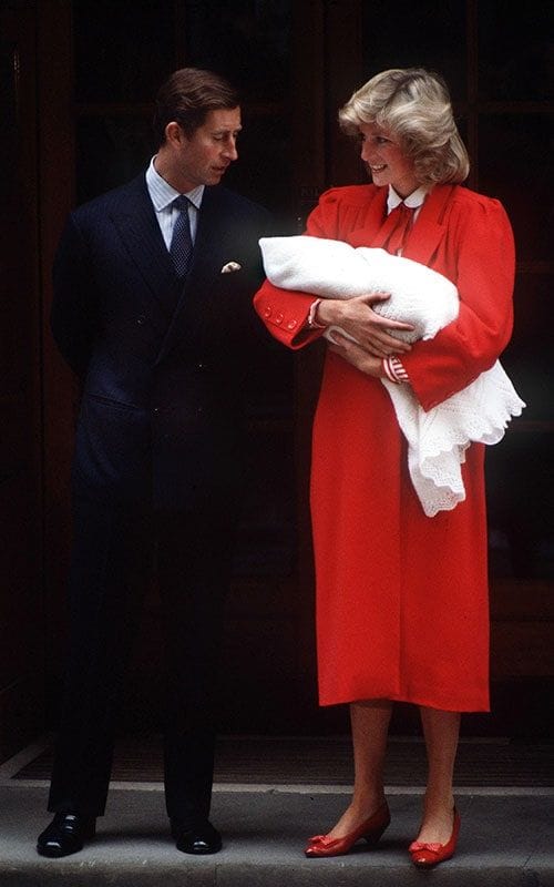 Princess Diana introduces Prince Harry