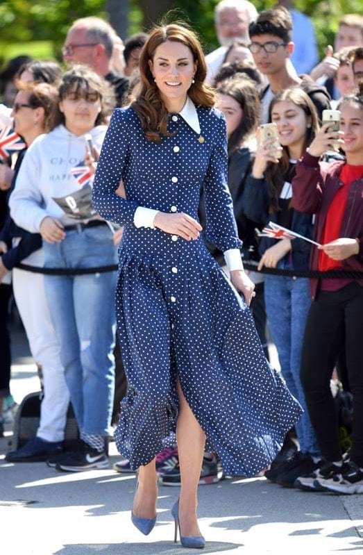 kate middleton polka dot dress