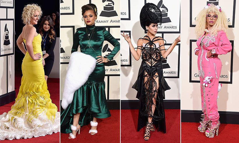 For some of the Grammys attendees, Monday night's star-studded ceremony was a chance to push the envelope with their fashion choices. Click to see some of our far-out favourites.<br />
Photos: Getty Images