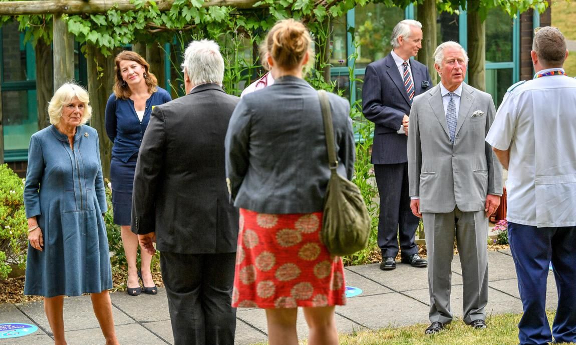 Prince Charles and Camilla also met with key workers on June 16