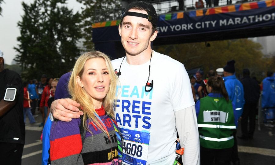 Ellie Goulding played the role of supportive girlfriend as her beau Caspar Jopling crossed the finish line of the TCS NYC Marathon on November 5. The singer even awarded her man with his medal.
Photo: Courtesy of NYRR