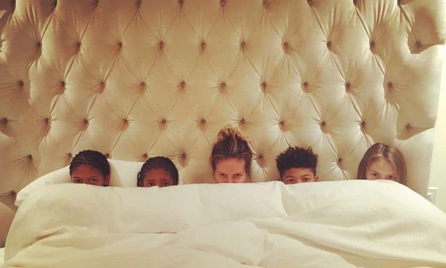 Heidi Klum looked snug as a bug in bed with her children, Helene, Henry, Johan and Lou. "Bed time. ZzzzZzzzZzzzz," the model captioned the family photo.
Photo: Instagram/@heidiklum