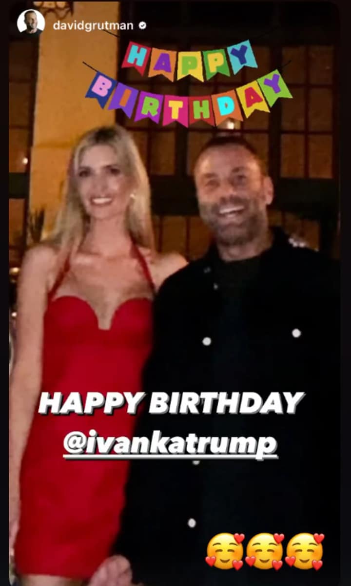 Ivanka and her friend David Grutman