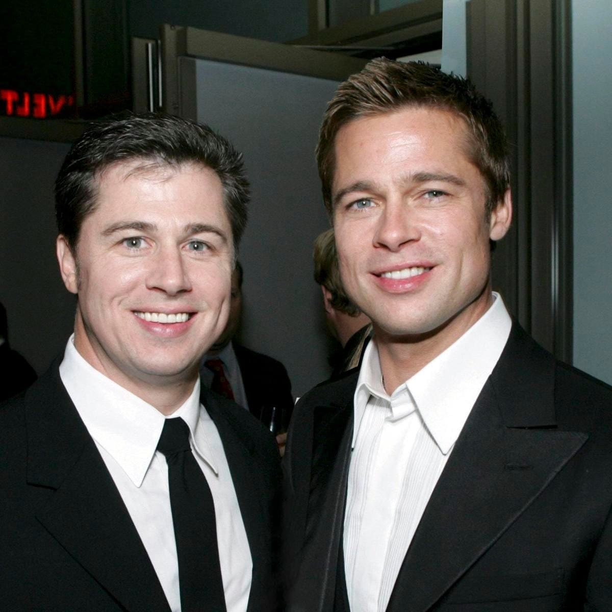 Brad Pitt and brother Doug Pitt 2004