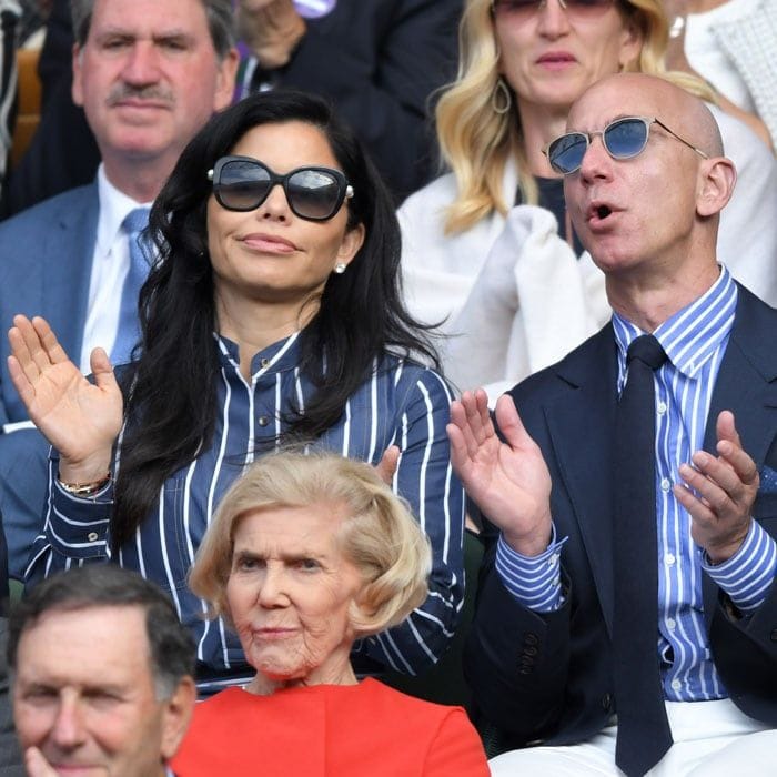 Lauren Sanchez and Jeff Bezos 