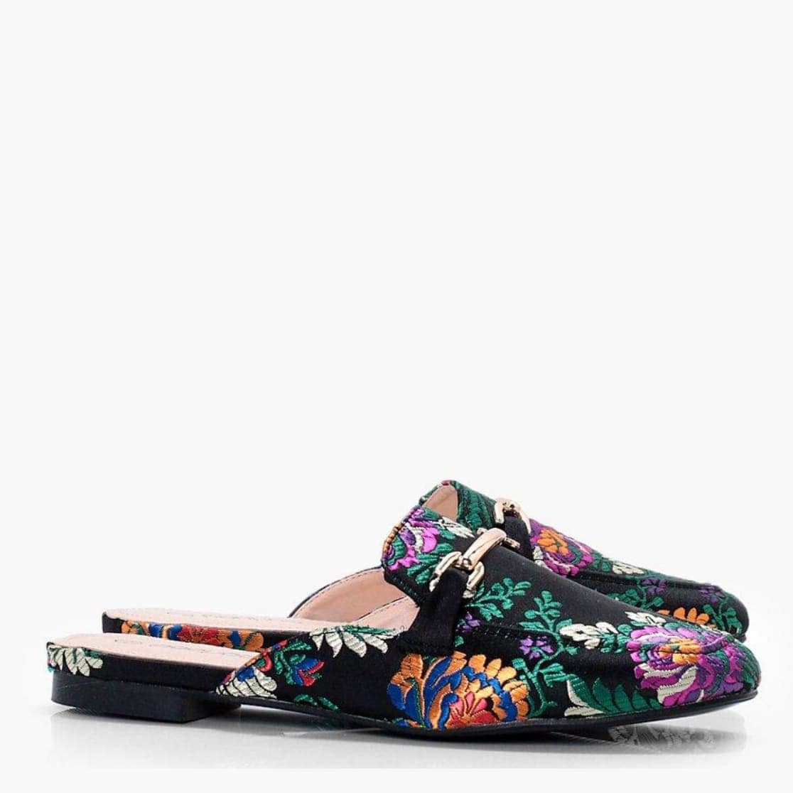 Oriental print mule by Boohoo