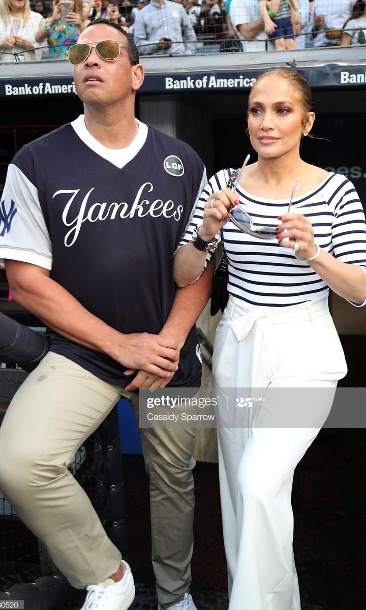 Jennifer Lopez and Alex Rodriguez matching