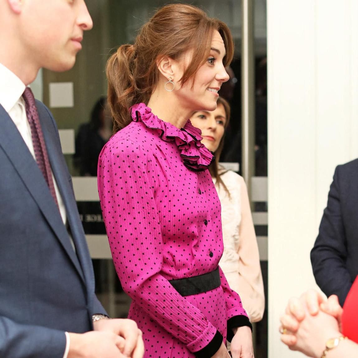 Kate rocked a chic ponytail in Ireland on March 4