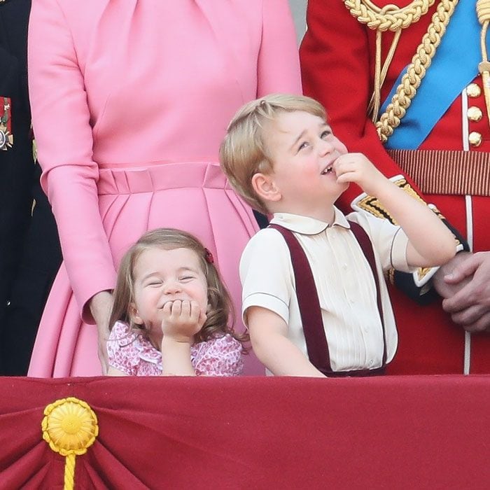 Princess Charlotte eyes closed