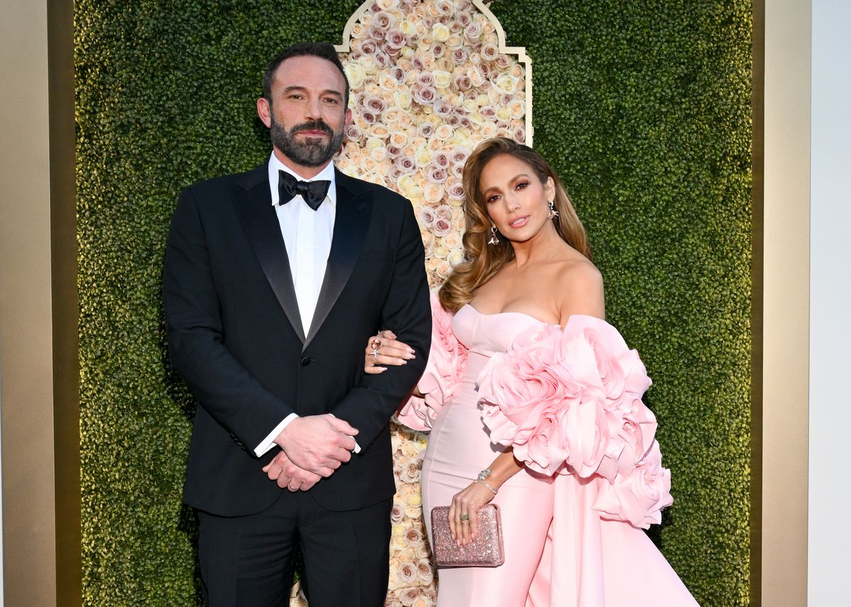 Ben Affleck and Jennifer Lopez at the 81st Golden Globe Awards held at the Beverly Hilton Hotel on January 7, 2024, in Beverly Hills, California. 
