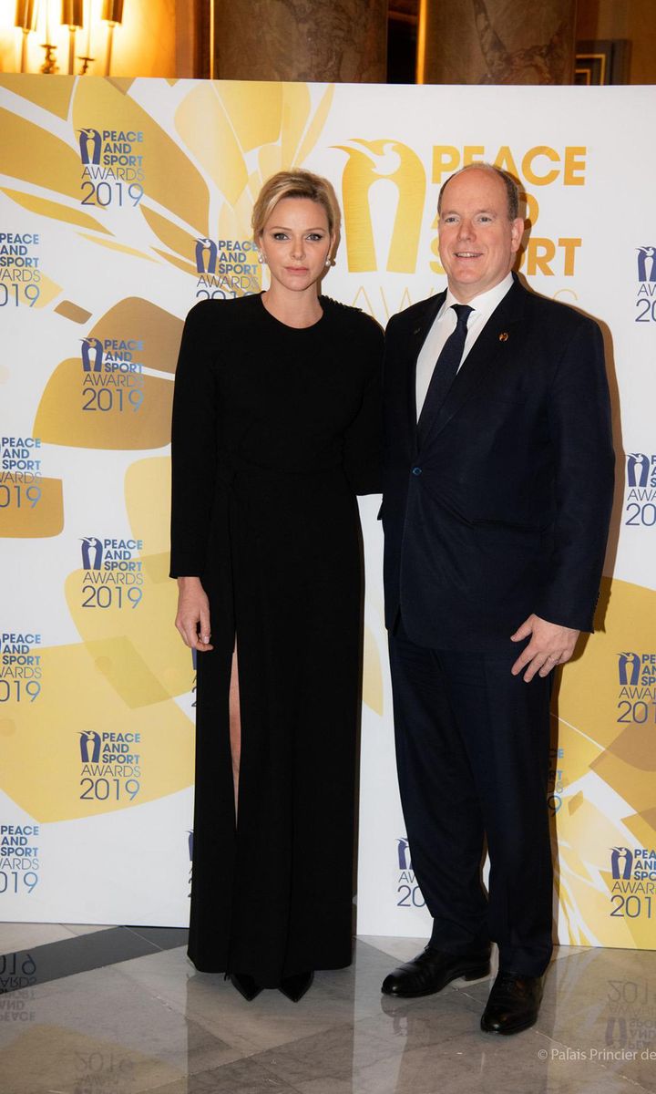 Prince Albert and Princess Charlene attend Peace and Sport Awards ceremony