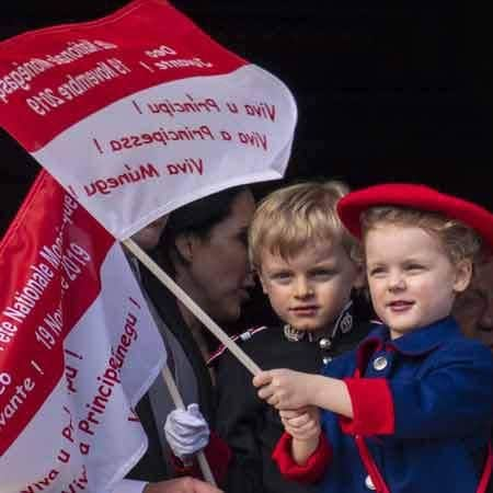 Monaco Royal childrend Prince Jacques Princess Gabriella