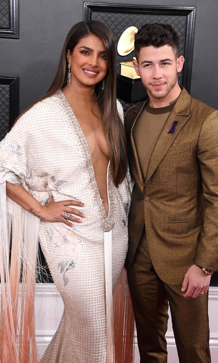 Priyanka Chopra and Nick Jonas attend the 62nd Annual GRAMMY Awards