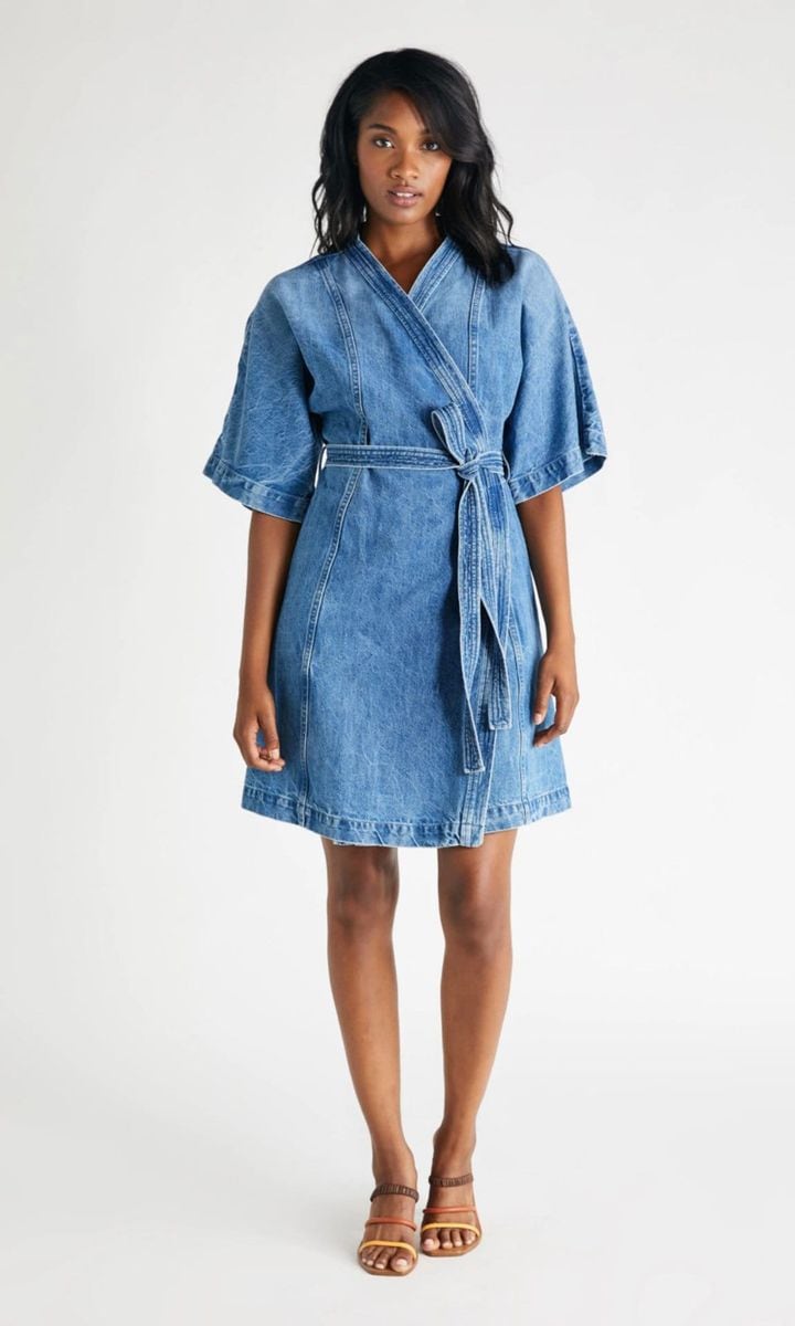 Denim dresses to shop