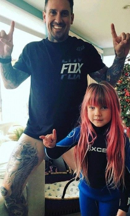 Carey Hart posted a photo of him and his daughter Willow to Instagram. Pink's hubby wrote, "Bring on 2017!!!!!!! Everyone stay safe and don't do what I wouldn't do!!!! @foxracing Mama @pink #NoPantsNoProblem #WeAreGoingStreaking."
Photo: Instagram/@hartluck