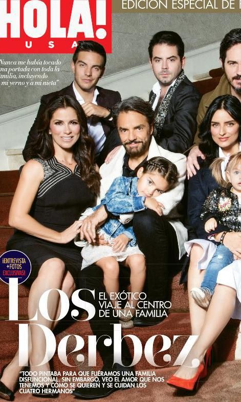 Eugenio Derbez y su familia en exclusiva para la portada de HOLA! USA