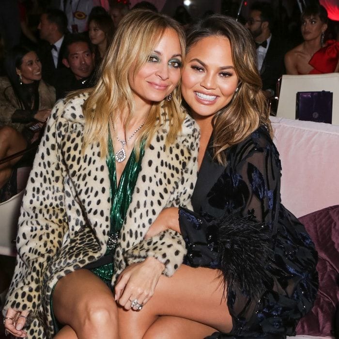 Nicole Richie and Chrissy Teigen were on hand for the #REVOLVEawards at The Highlight Room at Dream Hollywood. During the evening, Chrissy won the Woman of the Year Award while the <i>Great News</i> actress was given the Icon of the Year Award.
The <I>Cravings</i> cookbook author also passed out to-go containers of her mom's pad thai that Shay Mitchell happily accepted. The sampling went perfectly with the Tequila Avion cocktails and FIJI Water on hand.
Photo: BFA