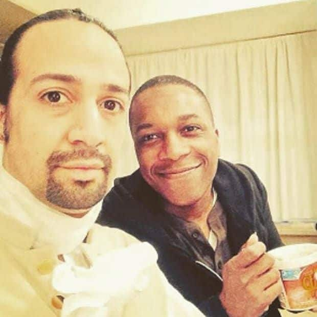 The dad-to-be revealed that his former <i>Hamilton</i> co-star, Lin-Manuel Miranda, has given him parenting advice.
Photo: Instagram/@leslieodomjr