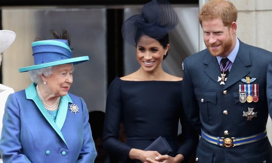 Meghan Markle, Prince William and Queen Elizabeth