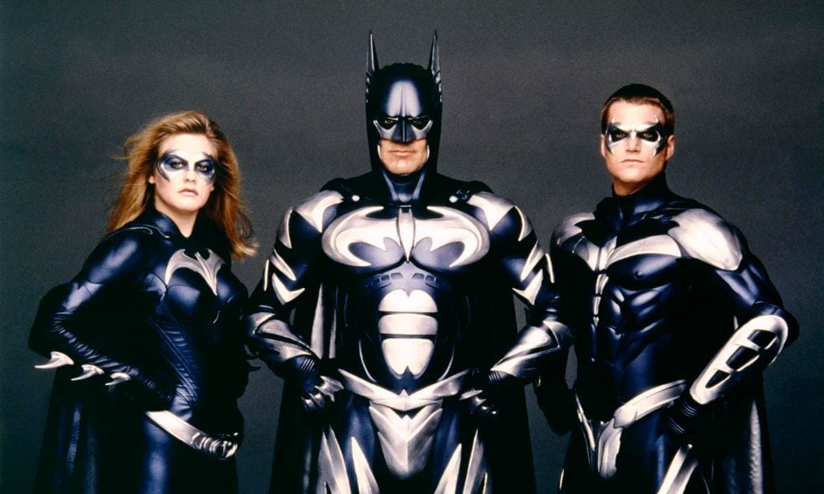 On the set of Batman & Robin