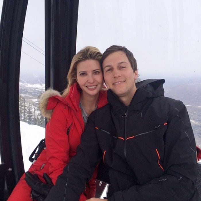 Jared and his wife were a pair of snow bunnies during a ski holiday in 2015.
Photo: Instagram/@ivankatrump
