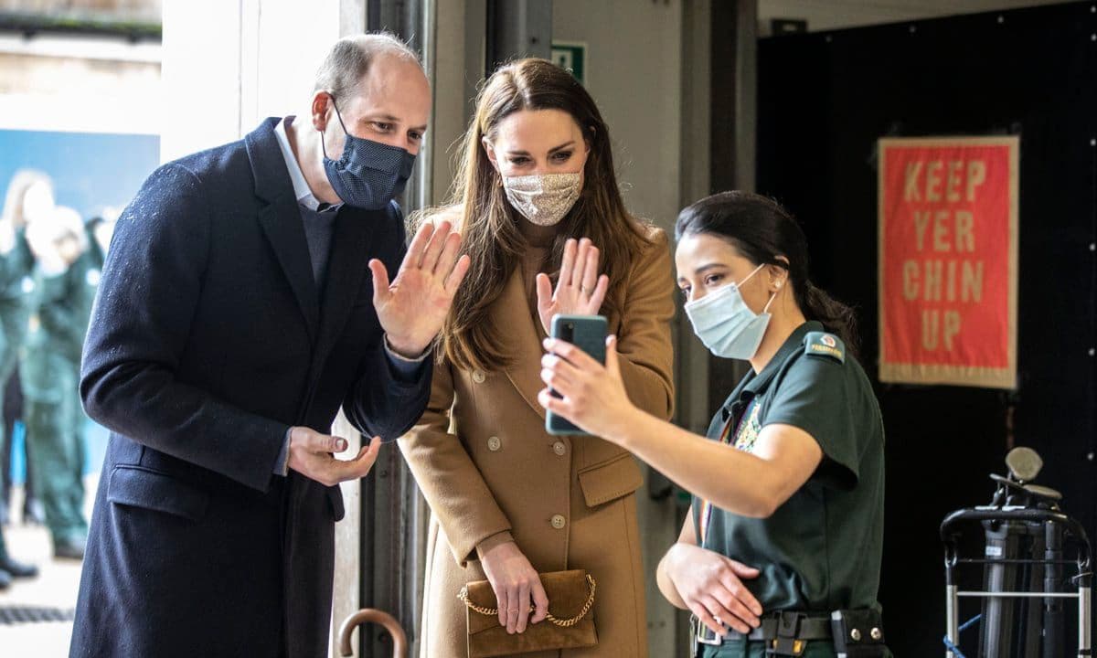 The Duke and Duchess FaceTimed one paramedic’s family at the ambulance station