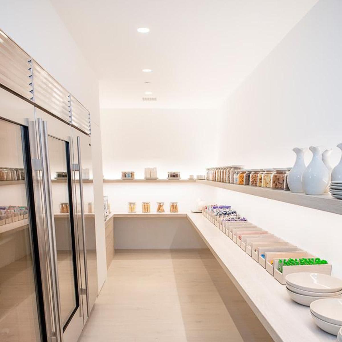 Kim Kardashian's reorganized pantry