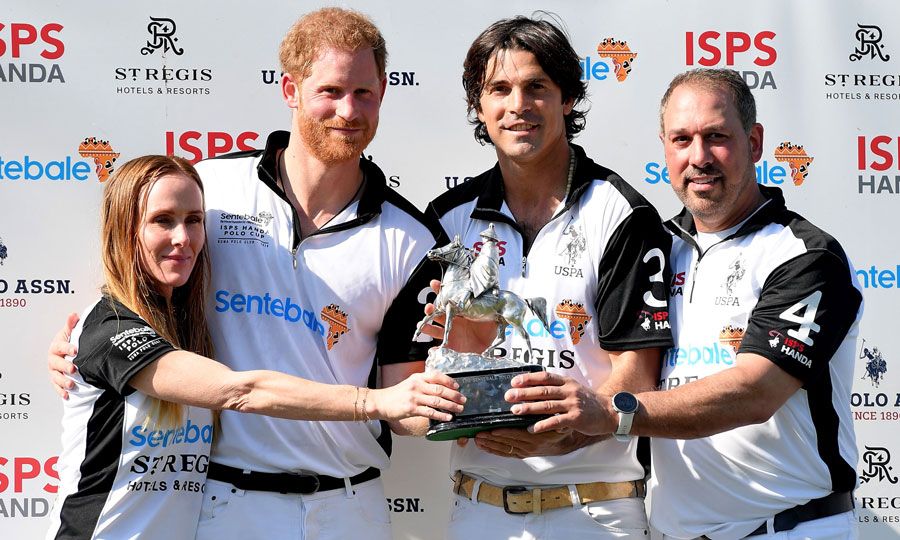 Prince Harry and Nacho Figueras polo match