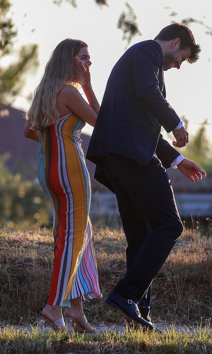 Gerard Piqué and his girlfriend Clara Chía