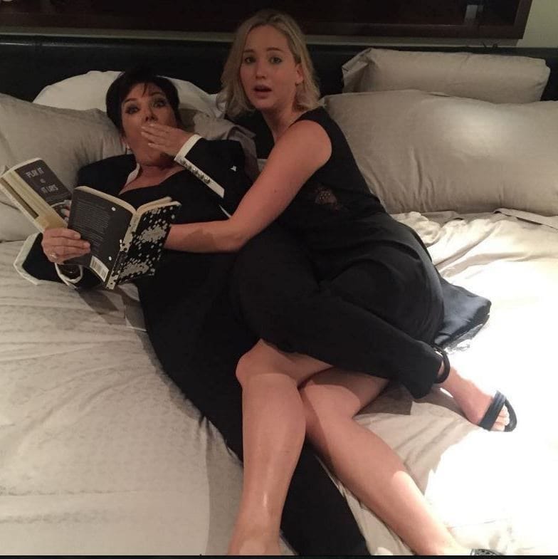 The avid 'Keeping Up with the Kardashians' fan hopped into bed with Kris Jenner during her 25th birthday celebration.
<br>
Photo: Instagram/@krisjenner
