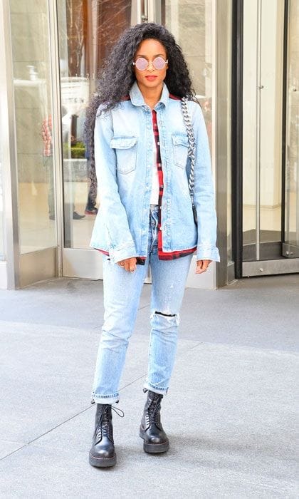 celebrity denim trend