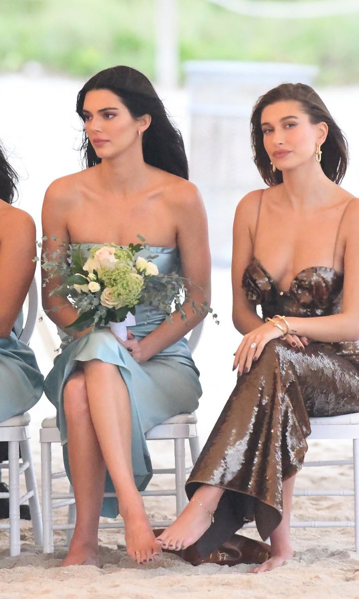 Friends Kendall Jenner and Hailey Bieber look fabulous at Lauren Perez’s Beach Wedding