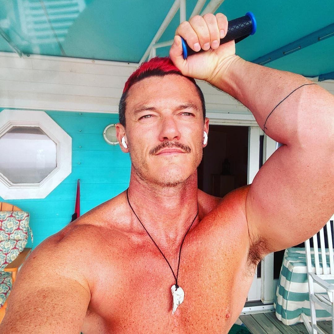 Luke Evans red hair