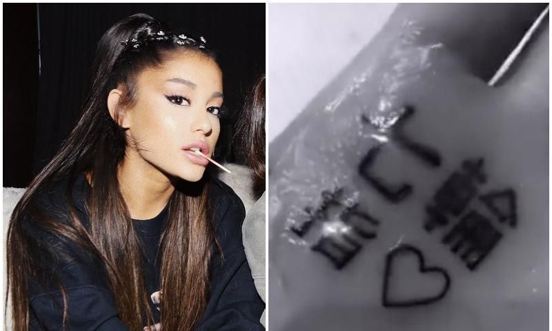 Ariana Grande hizo historia con su tercer tatuaje