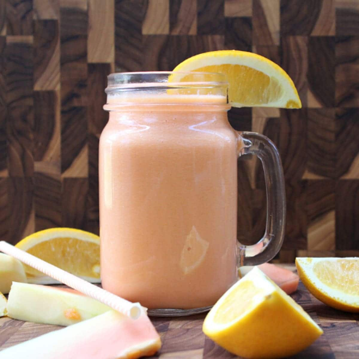 Papaya Orange Immune Boosting Smoothie Recipe by Leche de Florida