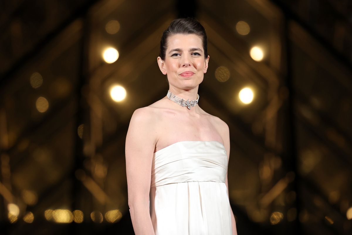 PARIS, FRANCE - MARCH 04: Charlotte Casiraghi attends the "Le Grand Diner du Louvre" Passage Richelieu Photocall at Musee du Louvre on March 04, 2025 in Paris, France. (Photo by Pascal Le Segretain/Getty Images)