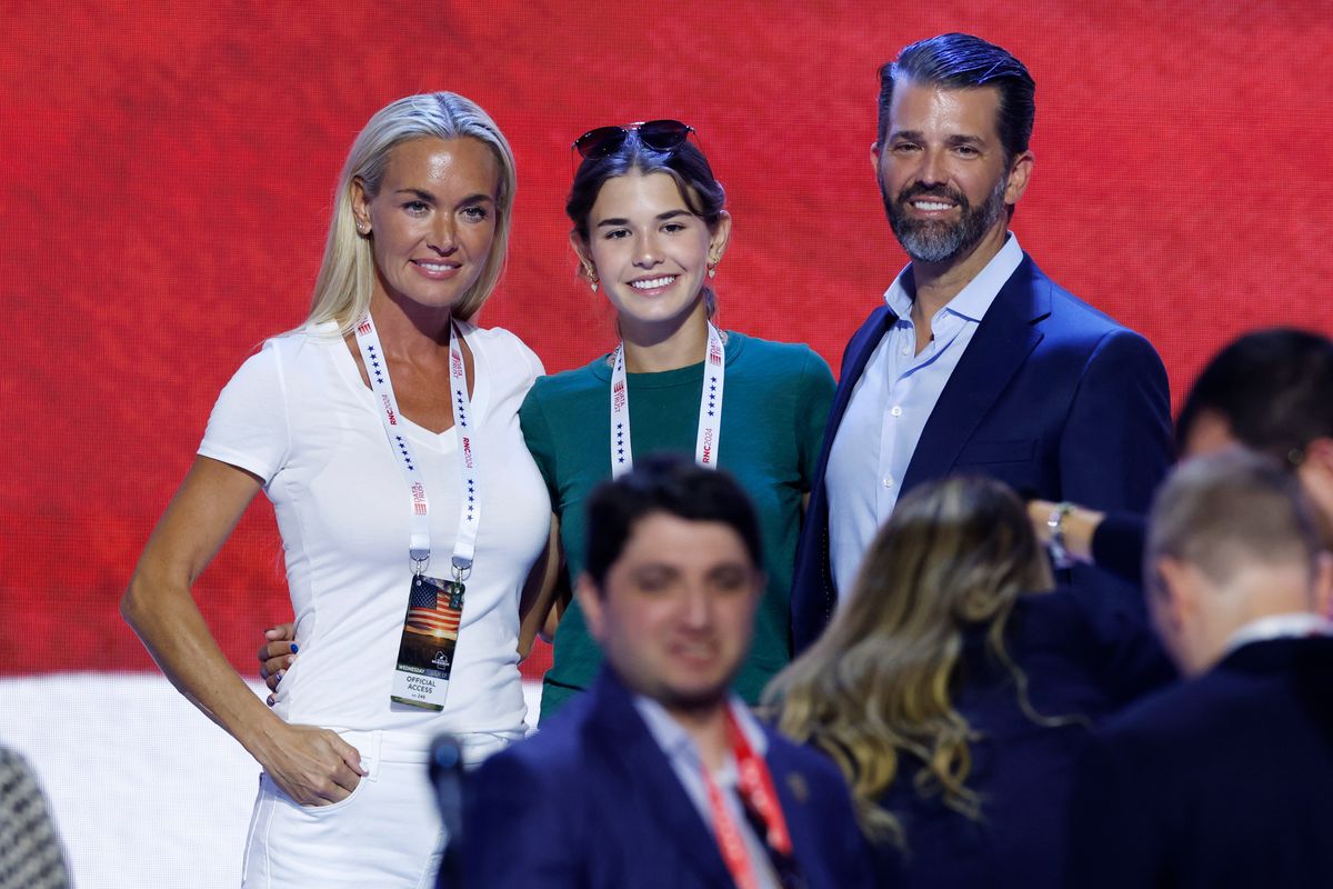 Kai with her parents, Vanessa and Donald Jr.