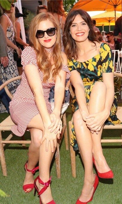 October 15: Isla Fisher and Mandy Moore had a girls' day out at the Seventh-Annual Veuve Clicquot Polo Classic in L.A.
Photo: BFA