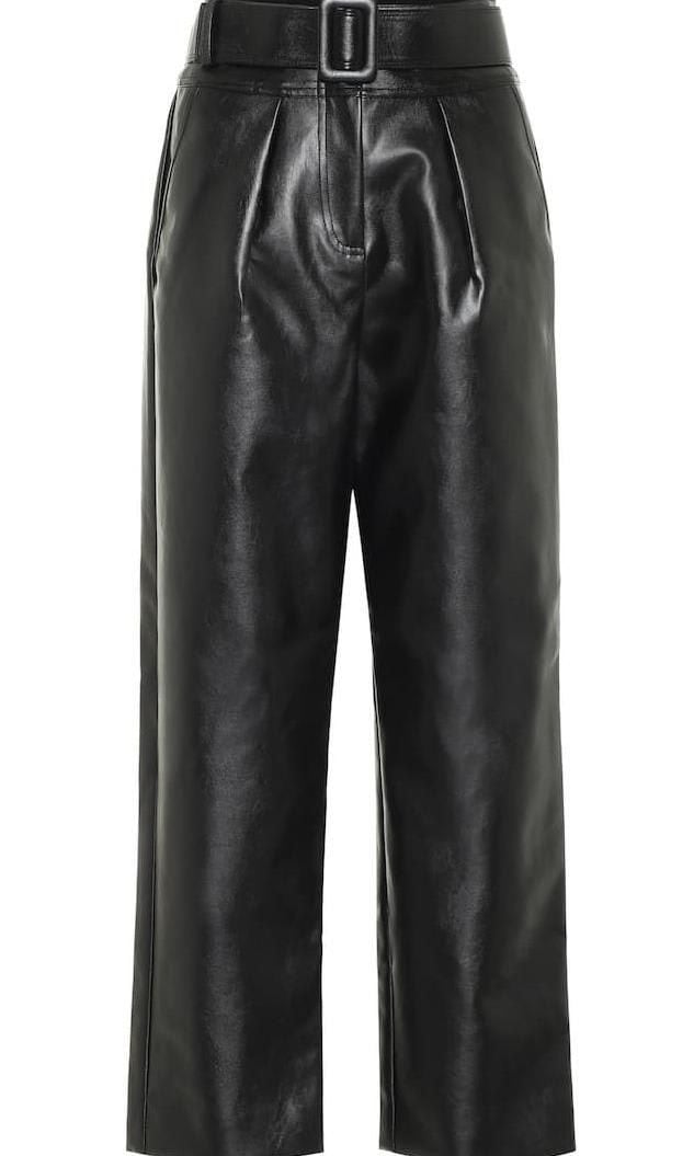 Black leather pants