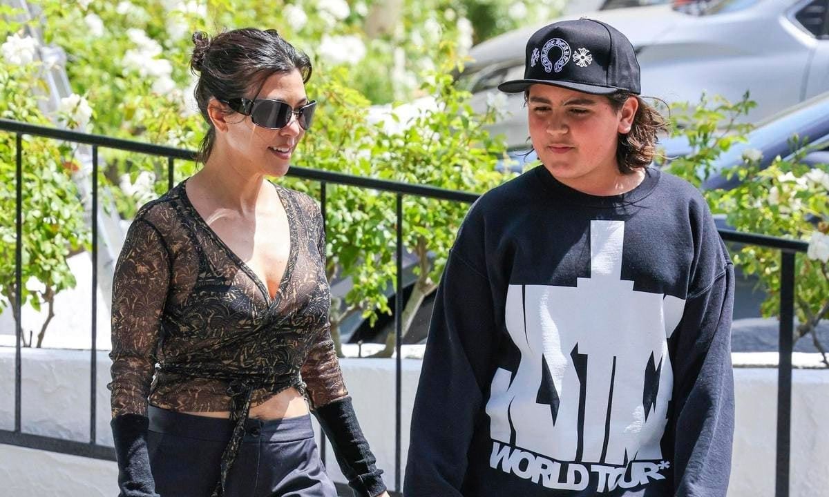 Kourtney Kardashian and Mason Disick