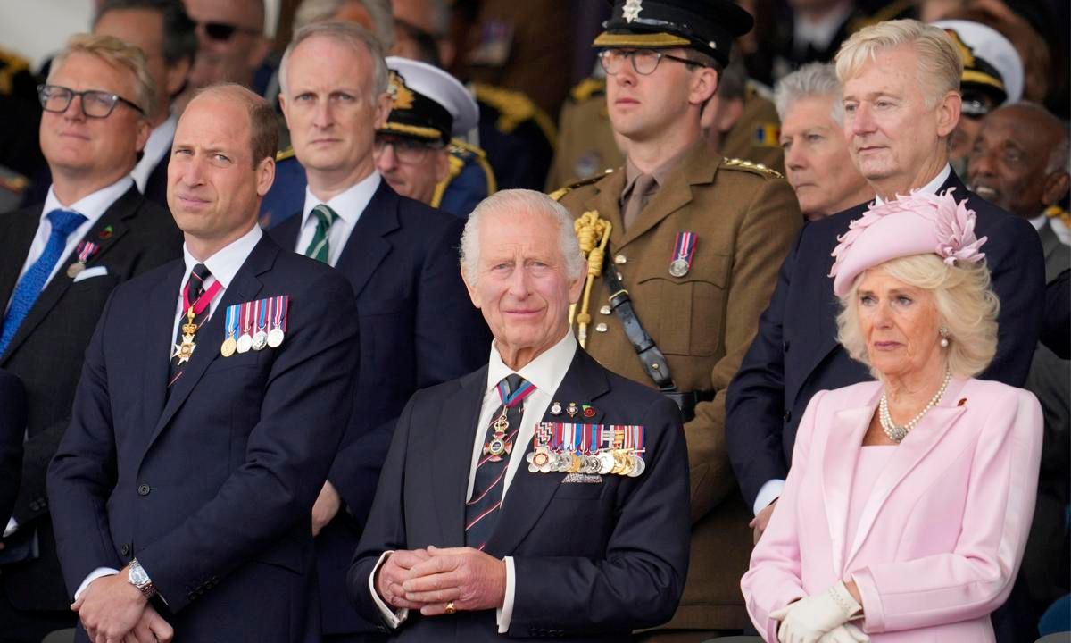 The King, Queen and Prince of Wales attended the UK’s national commemorative event in Portsmouth