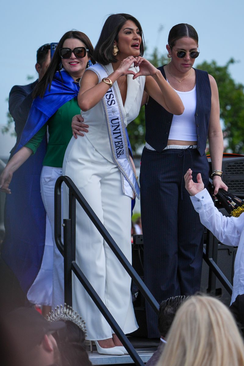 MIAMI, FLORIDA - MARCH 17: Sheynnis Palacios is seen during the Official Welcoming Event for Miss Universe on March 17, 2024 in Miami, Florida. (Photo by 305pics/GC Images)