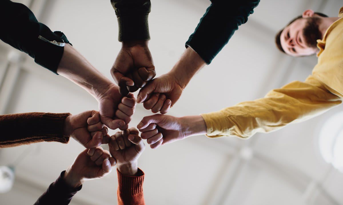 friends fist bump