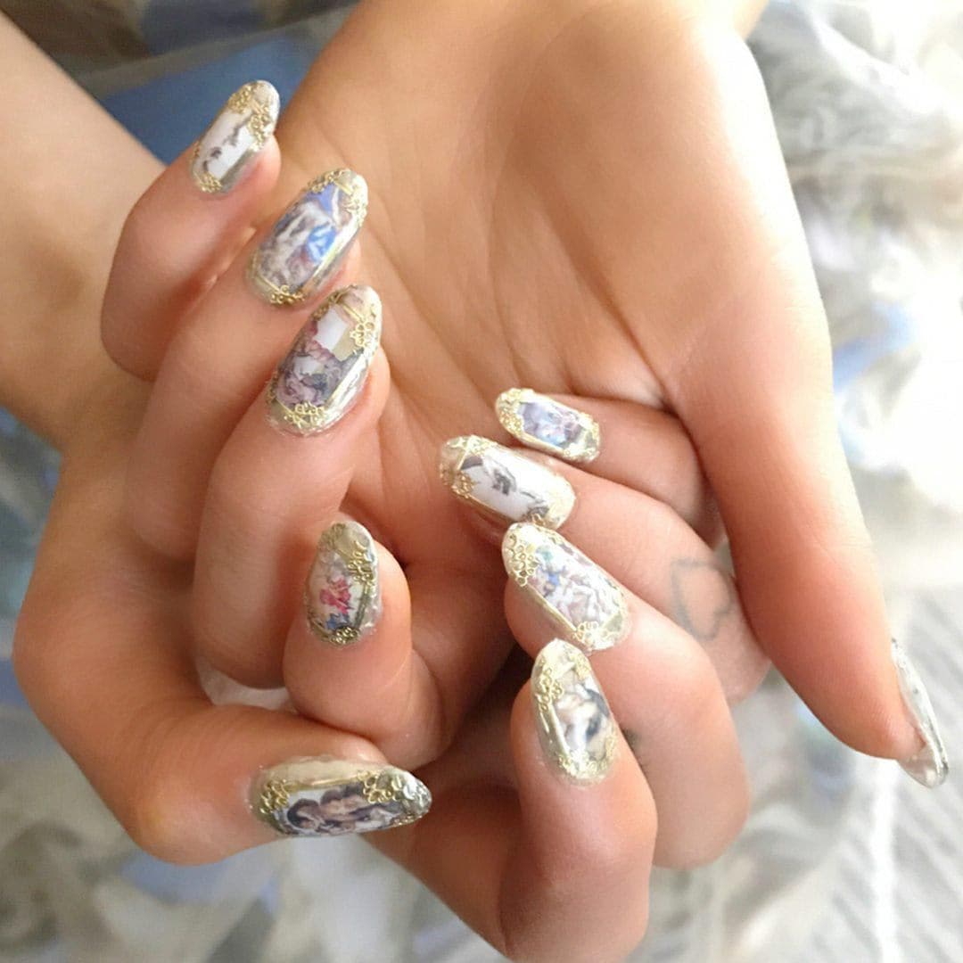 Ariana Grande Sistine Chapel manicure