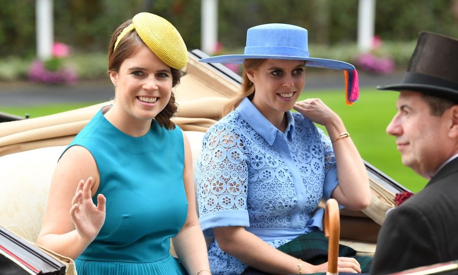 Princess Eugenie and Princess Beatrice of York at 2019 Royal Ascot