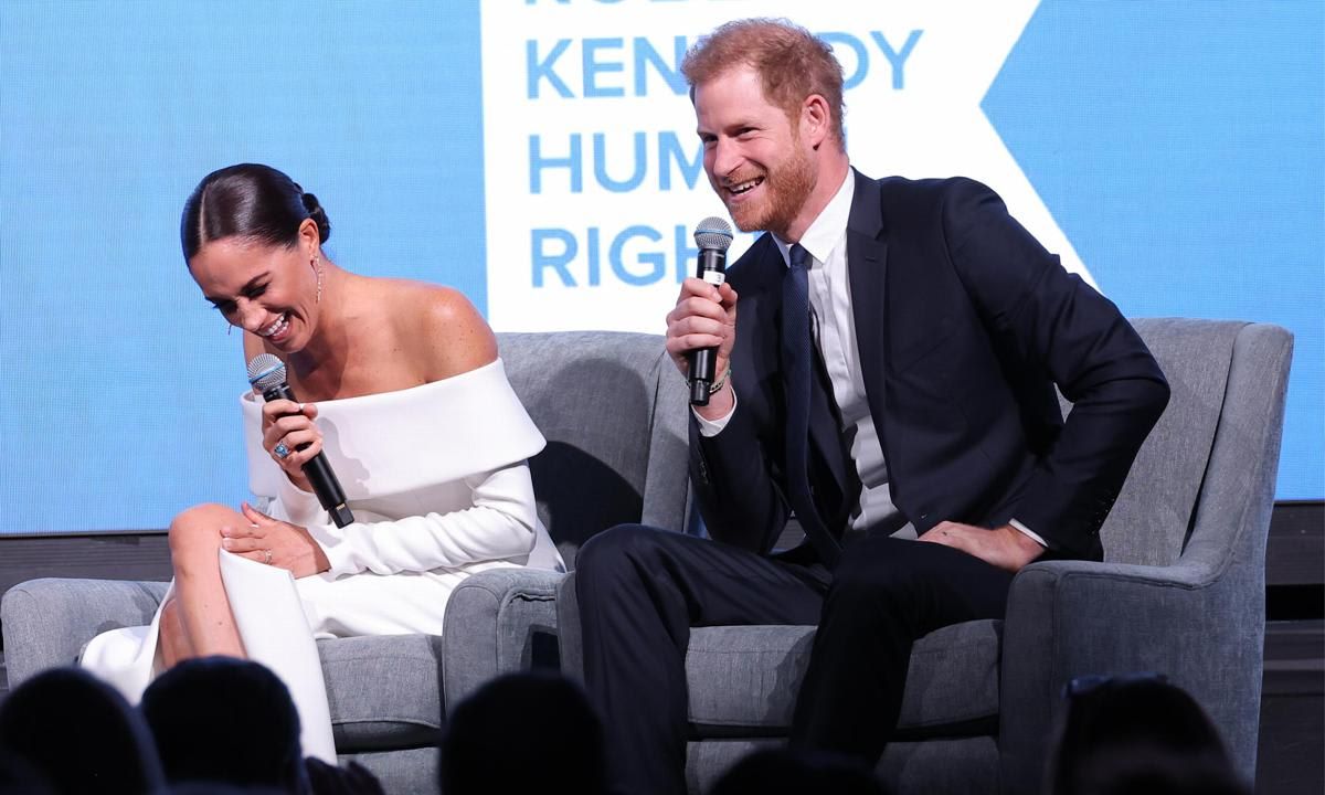 The Duke and Duchess of Sussex were honored at the gala held at the New York Hilton Midtown